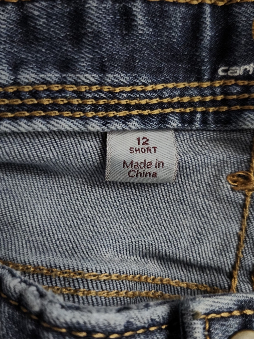 Carhartt Women’s Denim Bermuda Shorts - Medium Blue Size 12 - Picture 7 of 8